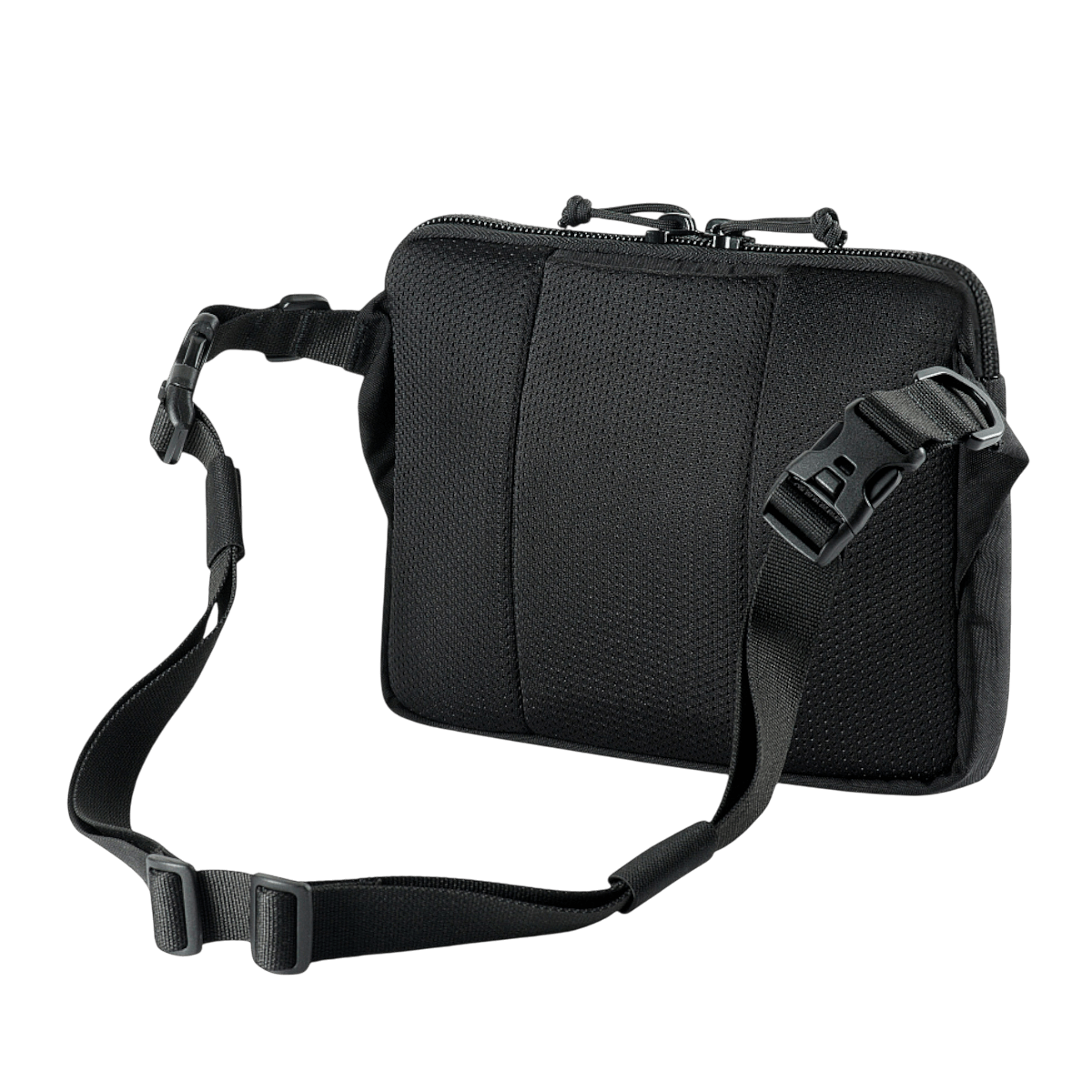 M-Tac Admin Taske Elite i sort Cordura 500D med justerbar skulderrem, robuste YKK-lynlåse og Woojin-spænder. Stilfuld og holdbar design.