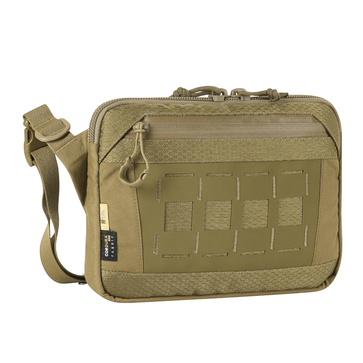 M-Tac Admin Taske Elite i Cordura 500D, slidstærk og stilfuld med justerbar skulderrem og YKK lynlås. Ideel til hverdagsbrug.