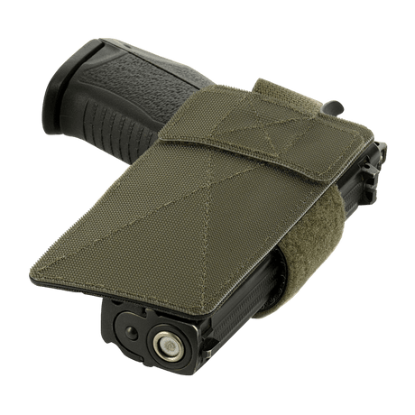M-Tac modulært universalt hylster med Lås Light for diskret pistolbæring med Velcro-lås, ideell for taktiske vesker.