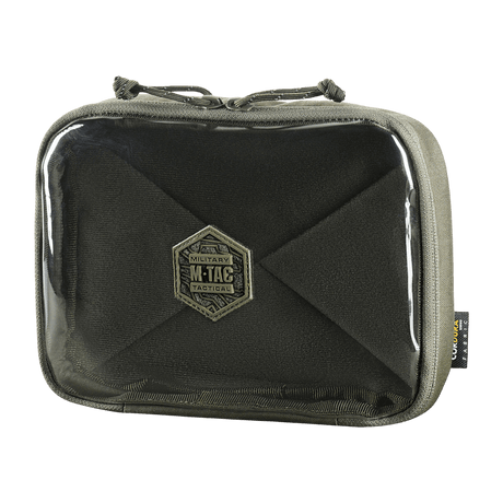 M-Tac Utility Organizer Slim Elite med gjennomsiktig PVC-forvegg, laget av Cordura 500D for holdbarhet og sikker oppbevaring.