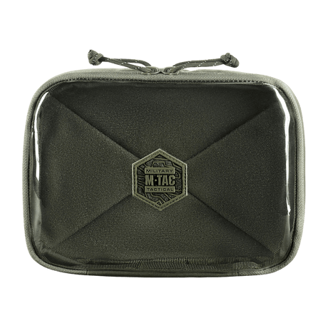 M-Tac Utility Organizer Slim Elite med gjennomsiktig PVC-forvegg for effektiv oppbevaring av EDC-utstyr i slitesterk Cordura 500D.