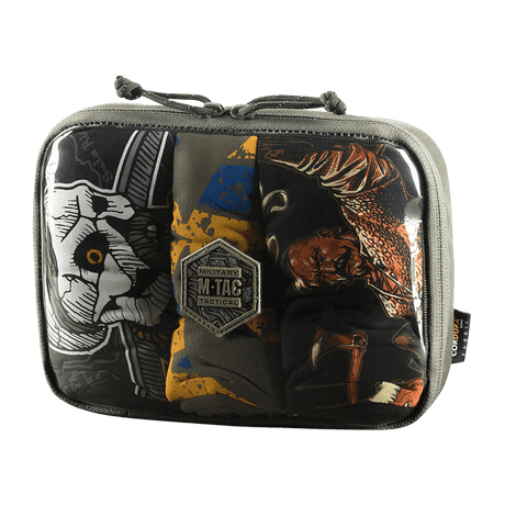 M-Tac Utility Organizer Slim Elite i Cordura 500D med gjennomsiktig PVC-folie, egnet for EDC-kit og oppbevaring av nødvendige gjenstander.