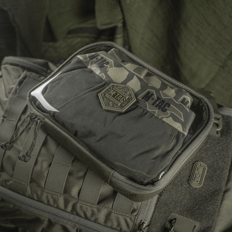 M-Tac Utility Organizer Slim Elite til EDC-kit, ergonomisk design, slitesterk Cordura 500D, organiser i PVC-folie, indre Velcro-vegg.