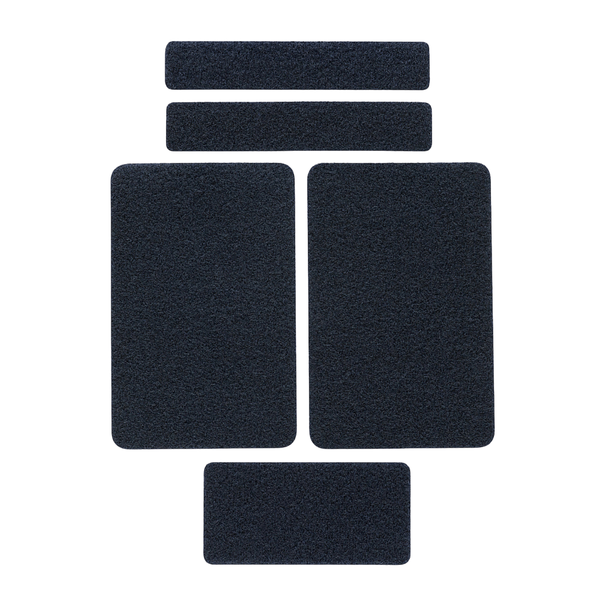 M-Tac Velcro-sæt 5 stk i MULTICAM, velegnet til fastgørelse af mærker på bælter og tasker. Perfekt til militær eller fritidsbrug.