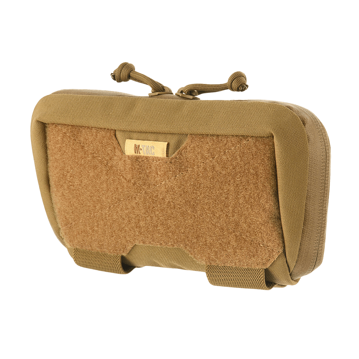 M-Tac Admin Pung Elite - Præsentation af brun Cordura 500D organizer med MOLLE-system og AquaGuard lynlås