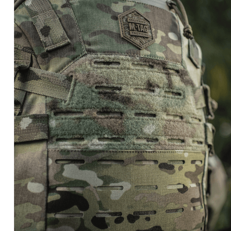 M-Tac Mission Pack Elite i slitesterk Cordura 1000D med MOLLE LASER CUT-system øker volum og holdbarhet.