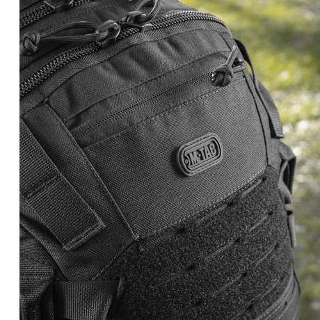 M-Tac Mission Pack Elite ryggsekk med robust Cordura 1000D og MOLLE LASER CUT-system mot mekanisk skade, stilfullt og holdbart design.