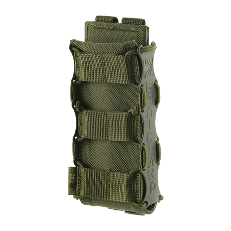 M-Tac Mag Pouch Kolchan til AK/AR i Cordura 1000D med MOLLE-system for sikker oppbevaring av magasiner, grønn farge.