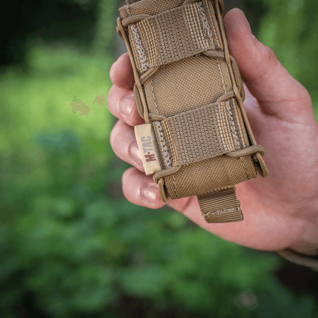 M-Tac pistolmagasinlomme Kolchan i robust Cordura med NIJ-sertifisering for taktisk magasinoppbevaring, vist i galleri posisjon 1.