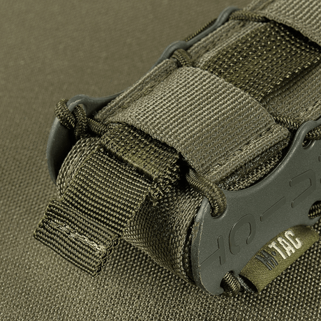 M-Tac pistolmagasinlomme Kolchan i robust Cordura med NIJ-sertifisering, detalj av lukking og materiale, galleri posisjon 1.