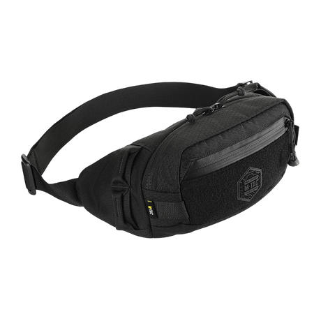 M‑Tac belteveske Elite Hex i svart, stilig veske i Cordura 500D, to rom, vanntette lynlåser, perfekt til hverdag og taktisk bruk.