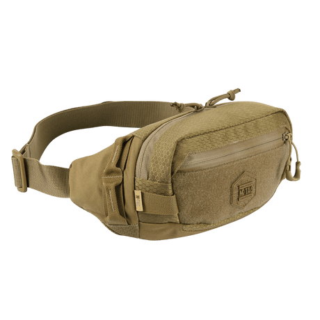 M‑Tac belteveske Elite Hex i Cordura-materiale, kompakt design for hverdag og taktisk utstyr, med YKK-lynlåser og Woojin-spenner.