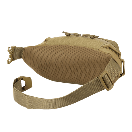 M‑Tac belteveske Elite Hex, kompakt Cordura 500D-veske med YKK-lynlåser og Woojin-spenner, sett bakfra.
