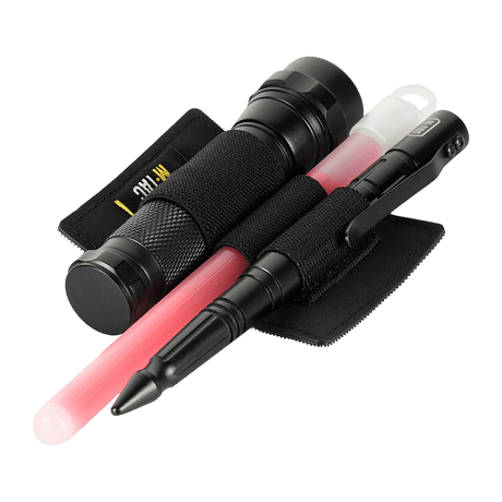 M-Tac modulær innsats Small (3 seksjoner) med elastiske stropper for oppbevaring av lommelykt og EDC-gjenstander.