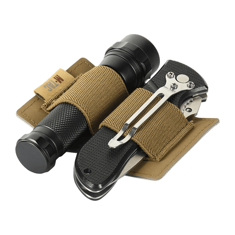 M-Tac modulær innsats Small (2 seksjoner) med elastiske stropper for festing av lommelykt og multitool.
