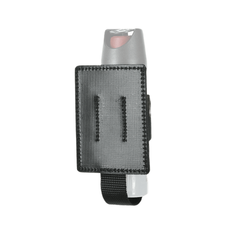 M‑Tac Modulær Indsats til Pepperspray med elastisk strop og Velcro til organisering, monteret på tasker for sikker adgang.