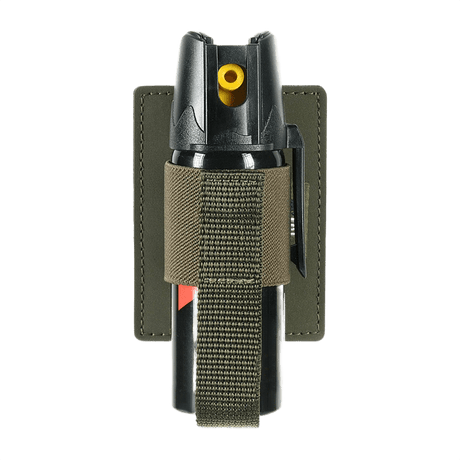 M‑Tac Modulær Indsats til Pepperspray i robust polymerkomposit med elastisk stroplukning og Velcro-montering for sikker opbevaring.