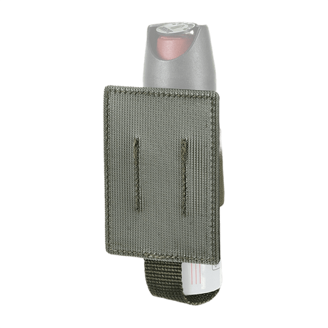 M-Tac Modulær Indsats til Pepperspray i polymerkomposit, elastikholder for sikkerhed og Velcro-montering.