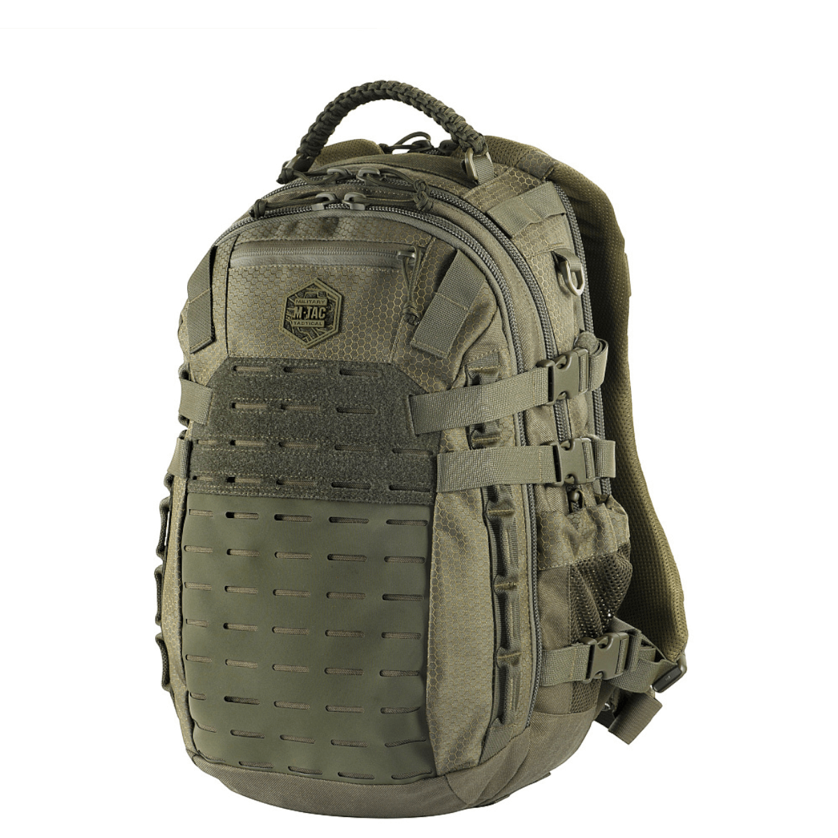 M-Tac Mission Rygsæk Elite Hex ergonomisk rygsæk med MOLLE system, i Cordura Hex 1000D materiale til robust beskyttelse og lang levetid