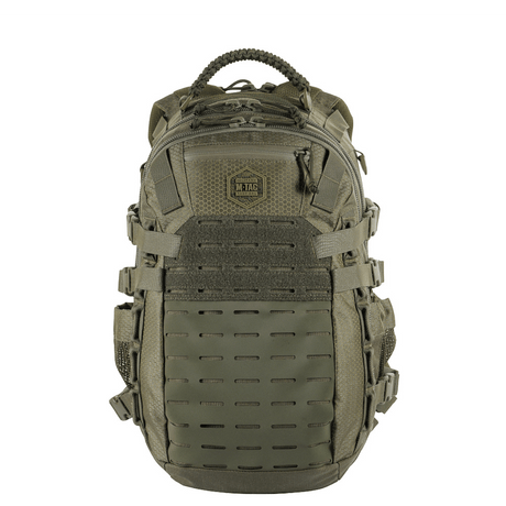 M-Tac Mission Rygsæk Elite Hex i Cordura Hex 1000D med MOLLE LASER CUT-system, ergonomisk designet for holdbarhet og stil.