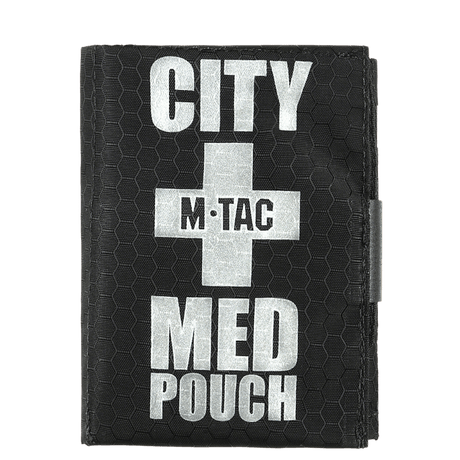 M-Tac City Med Pouch Hex i hexagonmønstret ripstop-materiale, kompakt førstehjelpskit med robuste sømmer, vist i galleri posisjon 1