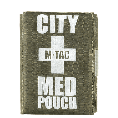 M-Tac City Med Pouch Hex i robust hexagonmønstret ripstopmateriale, kompakt bærbart førstehjelpssett, galleri posisjon 1.