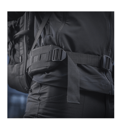 Detalj av M-Tac Rygsæk Large Elite Hex Gen. IV med ergonomisk design og holdbart Cordura-stoff.