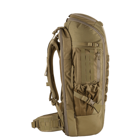 M-Tac Ryggsekk Large Elite Hex Gen. IV i sandfarge, ergonomisk designet for stil og funksjonalitet, laget av slitesterkt Cordura-materiale.