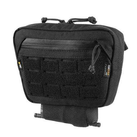 M-Tac Tilbehørslomme Lower Large Elite Plate Carrier i slitesterkt Cordura 500D med MOLLE-system, vist i galleri posisjon 1.