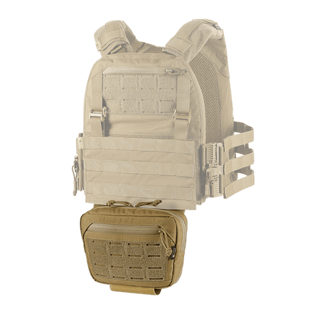M-Tac Tilbehørslomme Lower Large Elite Plate Carrier i slitesterkt Cordura 500D med funksjonelt MOLLE-system, galleri posisjon 1.