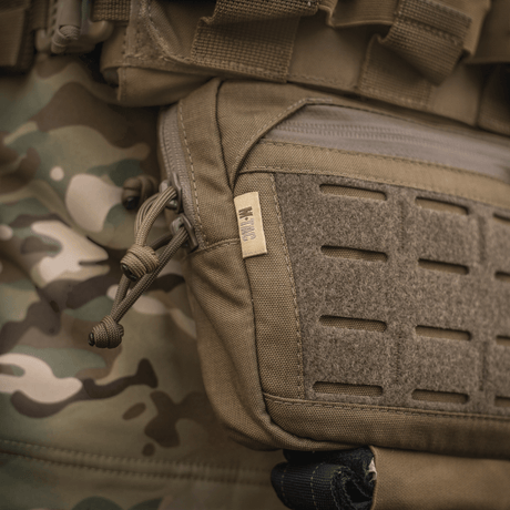M-Tac Tilbehørslomme Lower Large Elite Plate Carrier i slitesterkt Cordura 500D med NIJ-sertifisering, taktisk lomme med laserutskåret MOLLE, galleri posisjon 1.