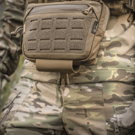 M-Tac Tilbehørslomme Lower Large Elite Plate Carrier i slitesterkt Cordura 500D med NIJ-sertifisering, vist i galleri posisjon 1.