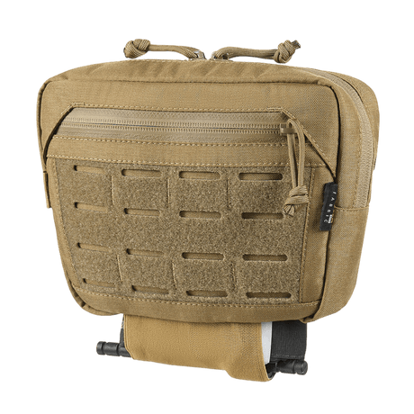 M-Tac Tilbehørslomme Lower Large Elite Plate Carrier i slitesterkt Cordura 500D med laserutskåret MOLLE-panel, vist i galleri posisjon 1.