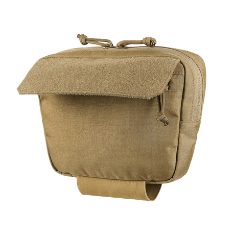 M-Tac Tilbehørslomme Lower Large Elite Plate Carrier i slitesterkt Cordura 500D, taktisk lomme med glidelås og MOLLE-kompatibilitet, galleri posisjon 1.