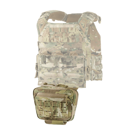 M-Tac Tilbehørslomme Lower Large Elite Plate Carrier i slitesterkt Cordura 500D med NIJ-sertifisering, funksjonell taktisk lomme, galleri posisjon 1.
