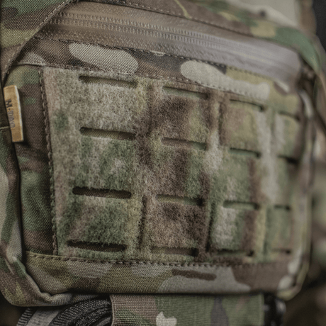 M-Tac Tilbehørslomme Lower Large Elite Plate Carrier i kamuflasjemønster med Cordura 500D-materiale og NIJ-sertifisering, galleri posisjon 1.