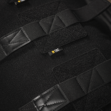 M‑Tac innlegg til ryggsekk (3 stk) detaljer med Velcro-panel og svart materiale, ideell for våpenkasser og ryggsekker.