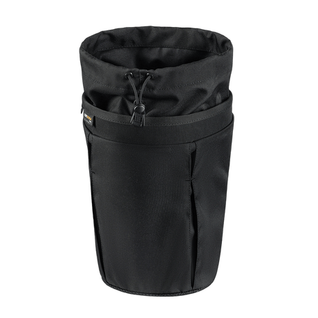 Svart M‑Tac Magasinsæk Dump Pouch Lite Elite med quick-pull-lukning og MOLLE-montering, laget av holdbart Cordura 500D-materiale.