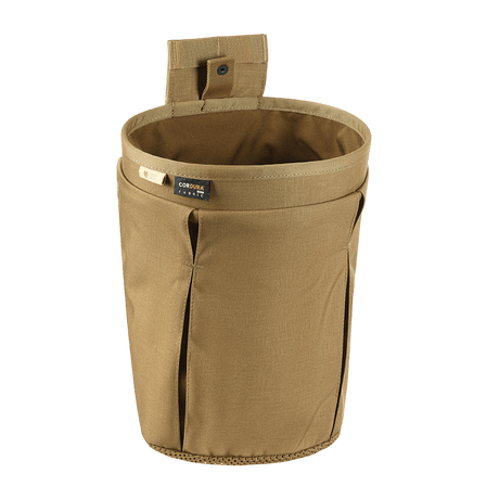 M‑Tac Magasinsæk Dump Pouch Lite Elite i Cordura 500D med quick-pull-lukkesystem, drenerende bunn og MOLLE-monteringsstropper, i brun farge.