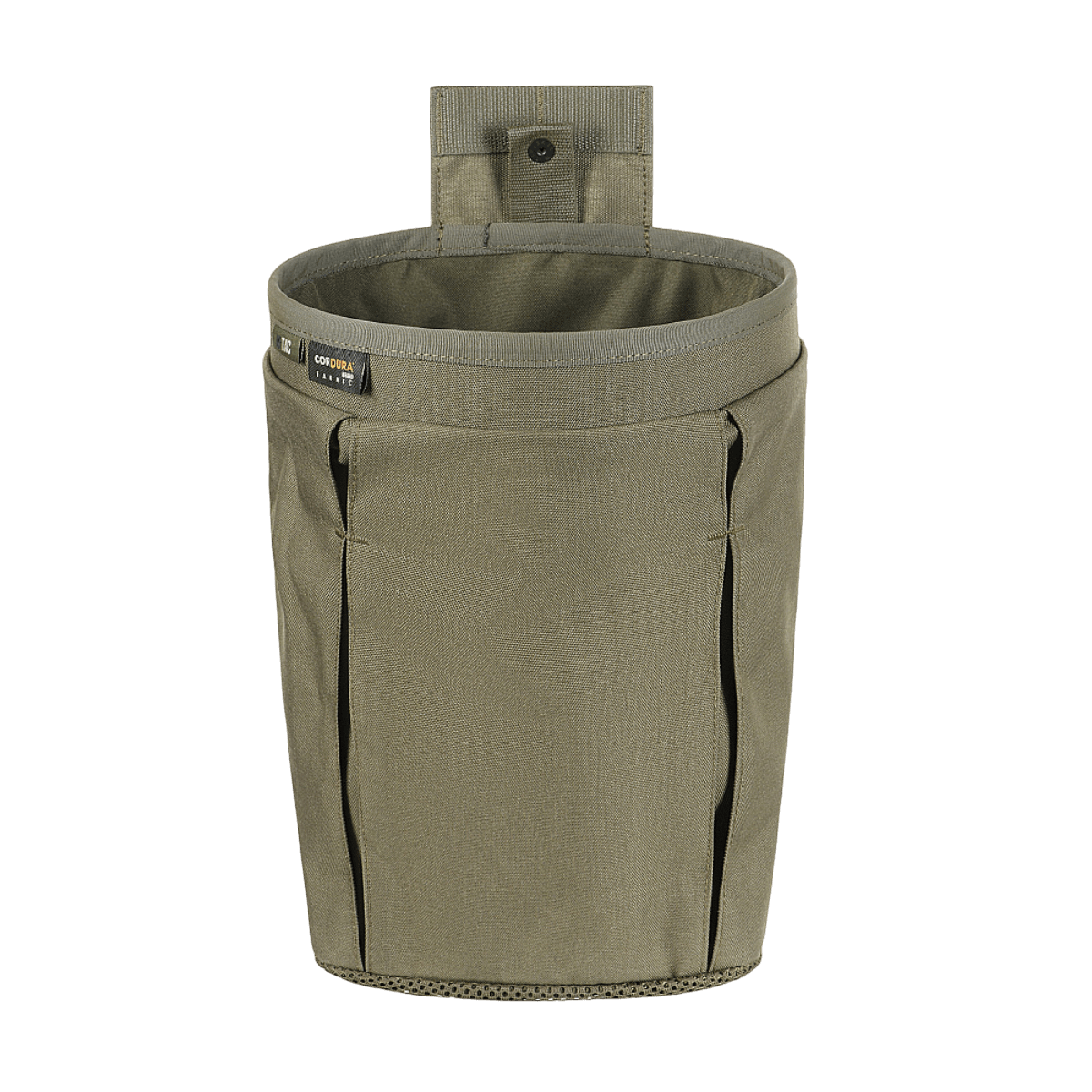 M‑Tac Magasinsæk Dump Pouch Lite Elite i Cordura 500D med hurtiglukkesystem og drænnet, monteret på MOLLE stropper.