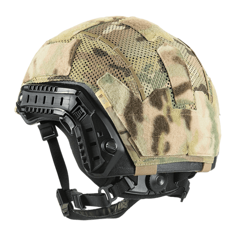 M‑Tac Hjelmcover Shroud Elite i MULTICAM-kamuflasjedesign for TOR-D-hjelmer med Cordura 500D og mesh for optimal beskyttelse.