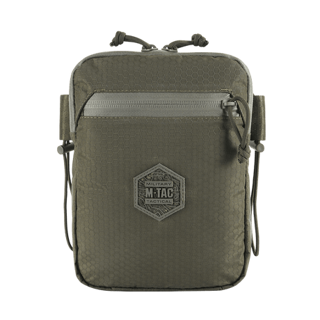 M‑Tac Pocket Bag Elite HEX, kompakt veske med slitesterkt materiale og YKK-glidelåser, perfekt for EDC-utstyr og daglig bruk.