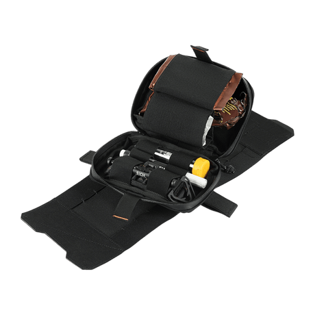 M-Tac horisontal mediclomme Large Elite med innvendig organizer til IFAK, robust materiale og NIJ-sertifisering, vist i galleri posisjon 1, svart modell.