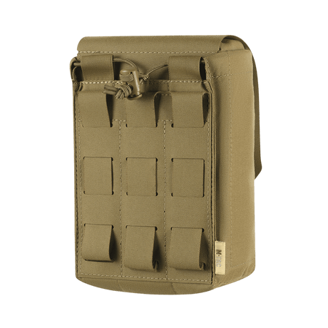 M-Tac Medic Pouch Vertical Large Elite veske i holdbar Cordura 500D med MOLLE-interface, designet for rask tilgang til førstehjelpsutstyr.