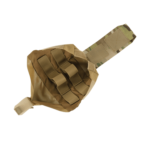 M‑Tac Medic Pouch Vertical Large Elite i åpen tilstand som viser den indre IFAK-organizer og elastiske nylonvegger, laget av Cordura 500D.
