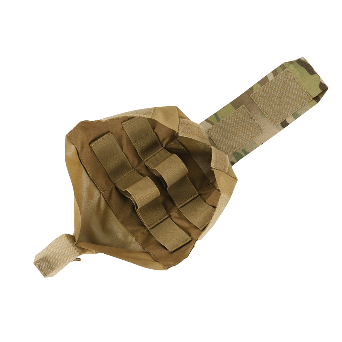 M‑Tac Medic Pouch Vertical Large Elite åben med indre IFAK-organizer i slidstærkt Cordura 500D-materiale og MOLLE-interface.