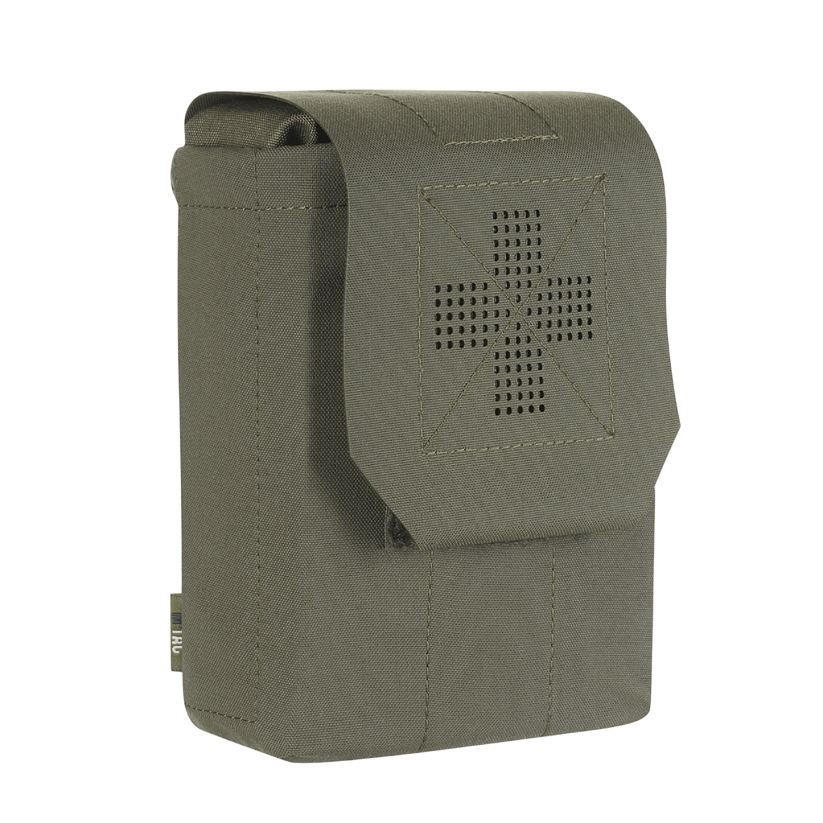 M‑Tac Medic Pouch Vertical Large Elite medicintaske i slidstærkt Cordura 500D til sikker opbevaring og hurtig adgang til førstehjælpsudstyr.