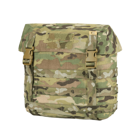 M-Tac Pouch Sukharka Gen.3 XL camouflagemønster med MOLLE-system og Velcro-panel for feltbruk.