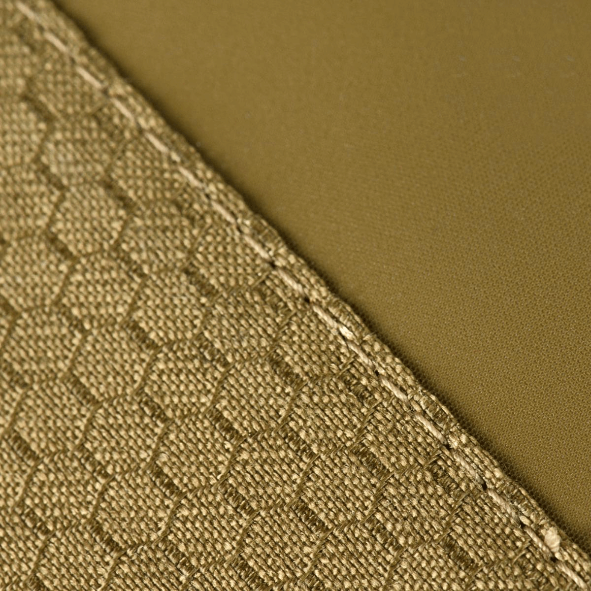 Close-up of M-Tac Tablet Bag Laser Cut Hex in Cordura Hex material, showcasing durable texture and stitching.