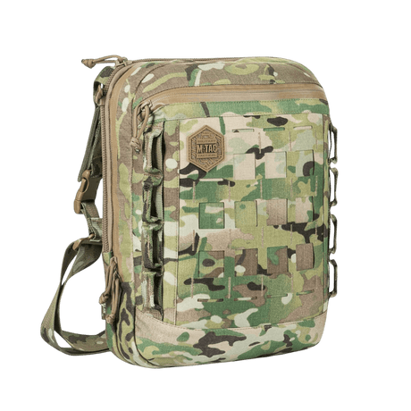 M-Tac Tablet Bag Laser Cut Hex i camo med Cordura-materialer og Laser Cut MOLLE-tilleggsmuligheter.